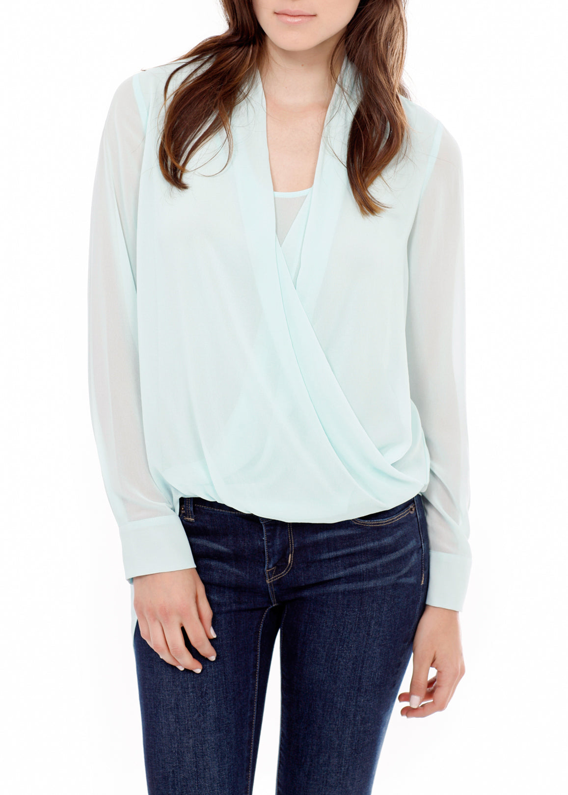 Drape Front Asymmetrical Elegant Blouse - My Store