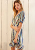 Multi-color Ruched Dress in Beach - My Store