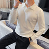 Sweaters/Male Casual Long Sleeve V-neck Knitted Pullover - My Store