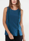 Women's Sleeveless Lace Up Top - My Store