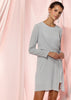 Women's Twist Front Dress In Dove Silver - My Store