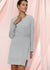 Women's Twist Front Dress In Dove Silver - My Store