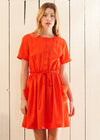 Women's Short Sleeve Utility Dress in Poppy - My Store