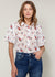 Women's Soft Flower Bell Sleeve Shirt Blouse - My Store