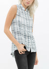 Women's Sleeveless Shirt In Plaid - My Store