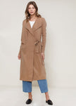 Women's Wrap Trench Coat In Sand - My Store