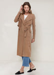 Women's Wrap Trench Coat In Sand - My Store