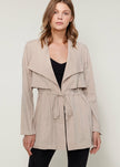 Ro&de Noir Open Front Jacket In Taupe - My Store