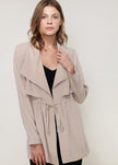 Ro&de Noir Open Front Jacket In Taupe - My Store