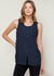 Women's Sleeveless Zip Up Front Top - My Store