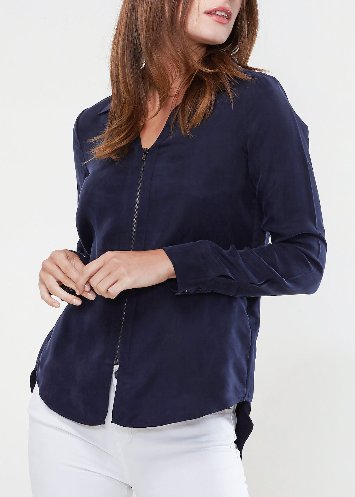 Women's Zip Up Shirt Blouse - My Store