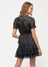 Women's Lurex Yoryu Ruffle Dress In Black - My Store