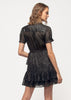 Women's Lurex Yoryu Ruffle Dress In Black - My Store