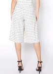 Women's Wide Leg Pants In Square Jacquard - My Store