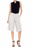 Women's Wide Leg Pants In Square Jacquard - My Store