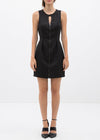 Women's Sleeveless Keyhole Dress In Black - My Store