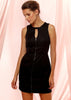 Women's Sleeveless Keyhole Dress In Black - My Store