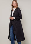 Women's Tie Waist Maxi Trench Coat - My Store