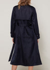 Women's Tie Waist Maxi Trench Coat - My Store