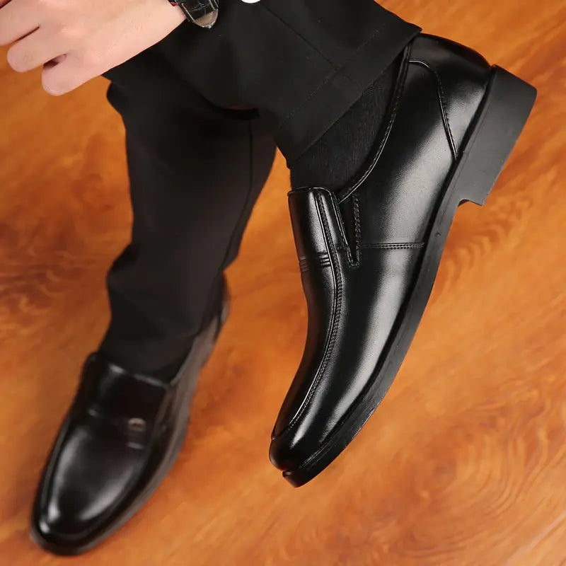 Men's Black Leather Formal Shoes - My Store