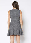 Women's Fit & Flare Tank Dress In Gray Plaid - My Store