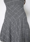 Women's Fit & Flare Tank Dress In Gray Plaid - My Store