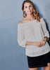 Women's Smocked Off Shoulder Lace Top - My Store