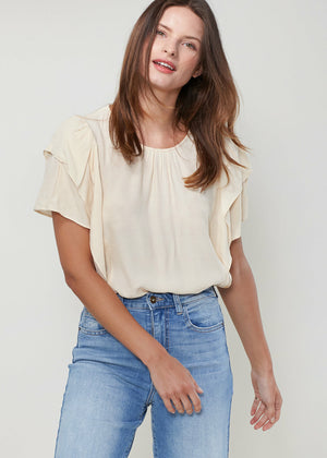 Women's Soft Flutter Sleeve Tshirt - My Store