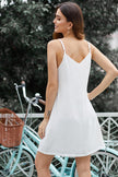 White Buttoned Slip Dress - My Store