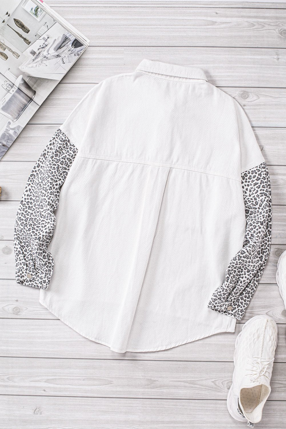 White Jeans Shirt Jacket - My Store