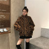 Winter Leopard Print Jacket Women's Stand collar Warm Parkas Outwear - My Store