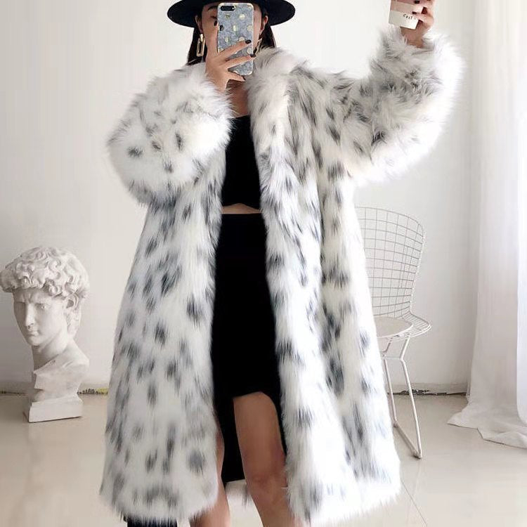 Women Thickened Plush Long Overcoat 2022 Autumn and Winter New Faux - My Store