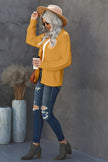 Women's Yellow Open Front Chunky Knit Cardigan - My Store