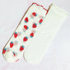 Dots And Strawberries Sheer Socks Set Of 2 Pairs - My Store