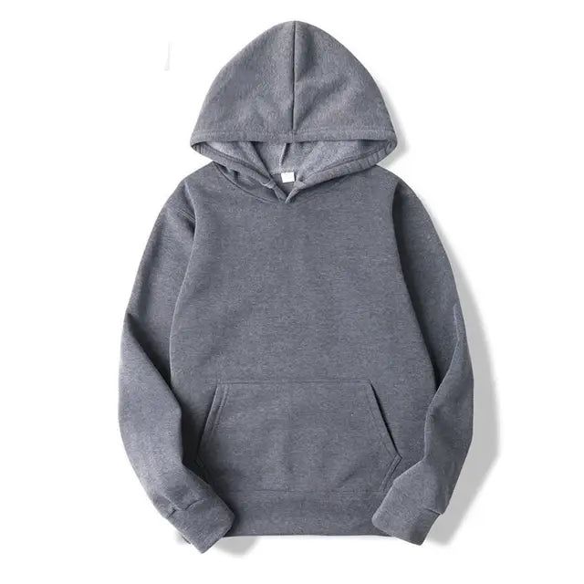 Oversize Solid Color Hoodie - My Store