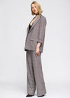 Women's Multi Glen Plaid Blazer In Grey Plaid - My Store