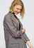 Women's Multi Glen Plaid Blazer In Grey Plaid - My Store