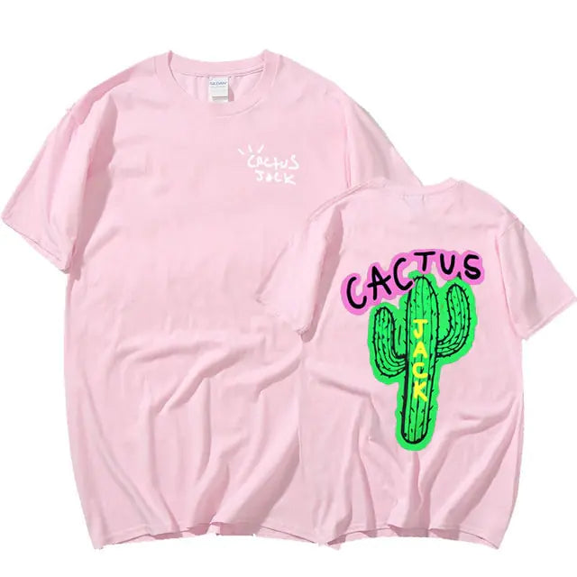 Cactus Print Couple Harajuku T-Shirts