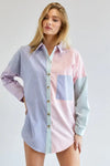 Multi Color Striped Button Down Shirt - My Store