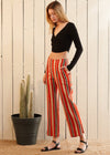 Women's Hi-waisted Cropped Pants in Poppy Multi - My Store