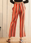 Women's Hi-waisted Cropped Pants in Poppy Multi - My Store