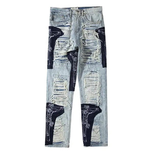 Men's Ripped Tassel Jeans - My Store