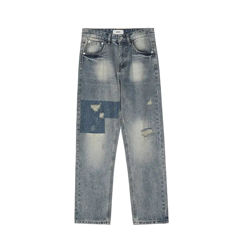 Men's Ripped Retro Loose Jeans - My Store