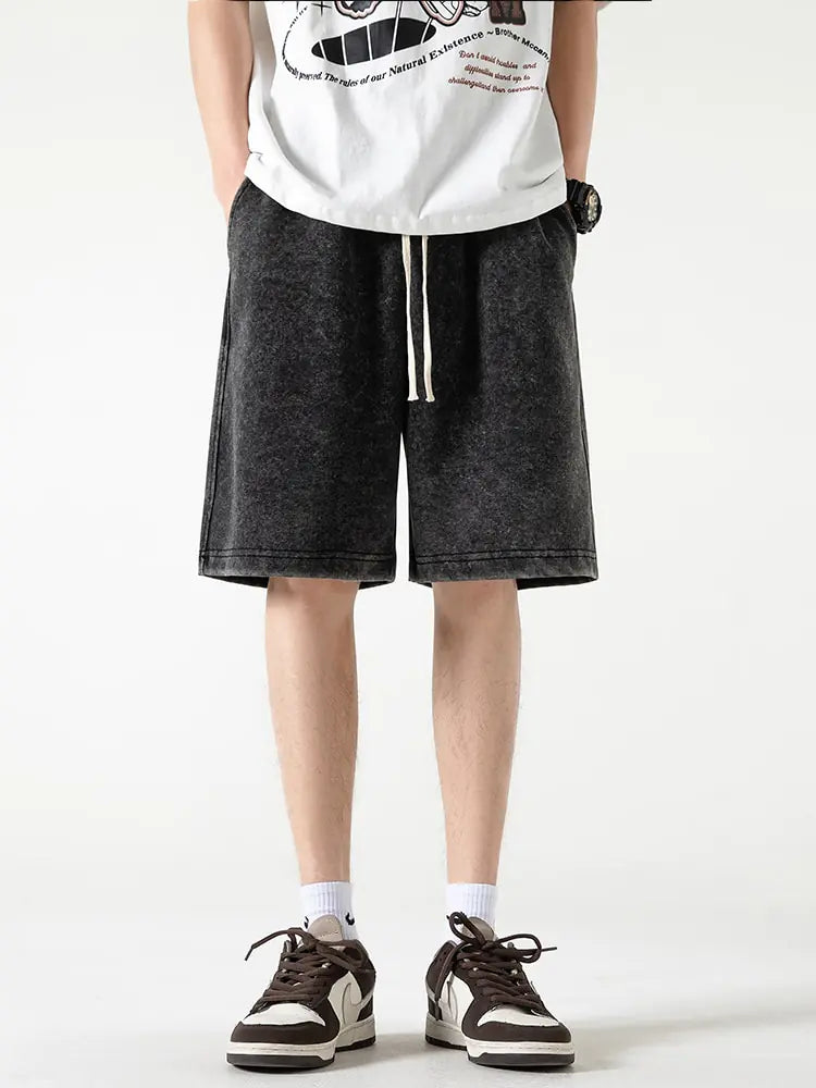 Summer Distressed Cotton Sweatshorts - My Store