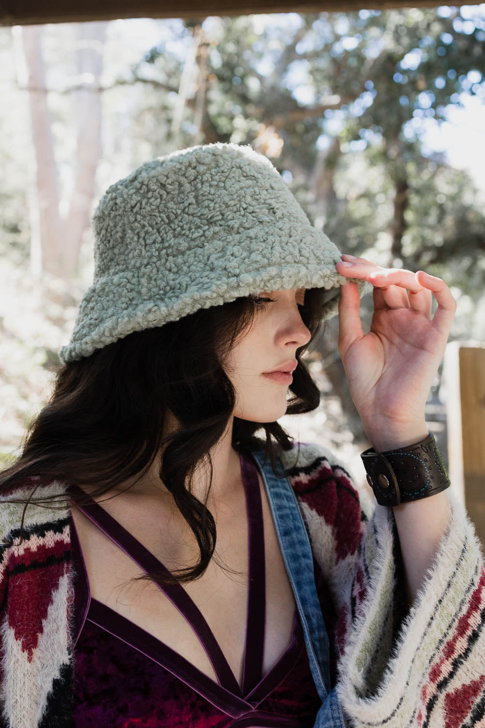 Teddy Suede Combo Reversible Bucket Hat - My Store