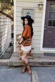 Western Luxe Fringed Ruana - My Store