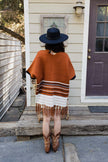 Western Luxe Fringed Ruana - My Store