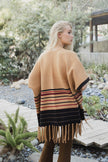 Western Luxe Fringed Ruana - My Store