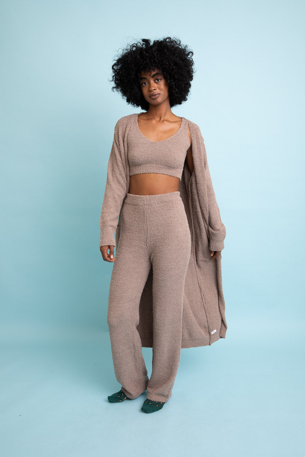 Ultra-soft Boucle Longline Cardigan - My Store