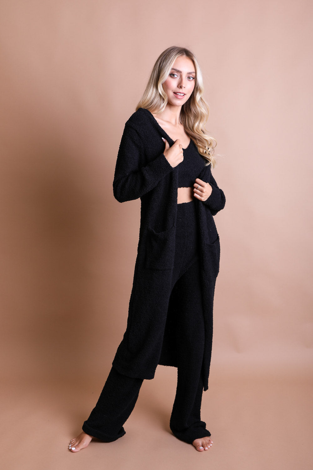 Ultra-soft Boucle Longline Cardigan - My Store